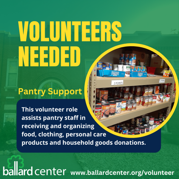 pantry support volunteers needed